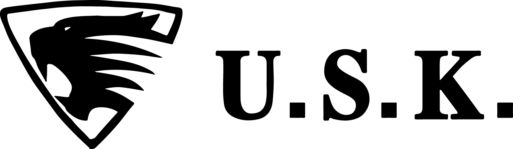 logo u.s.k negro