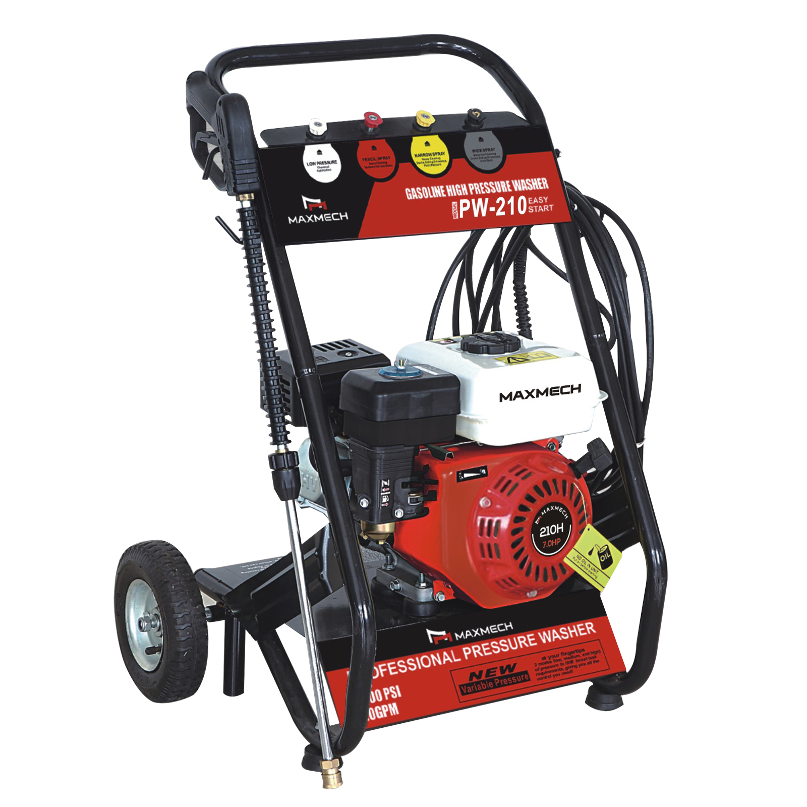 GASOLINE HIGH PRESSURE WASHER PW-210